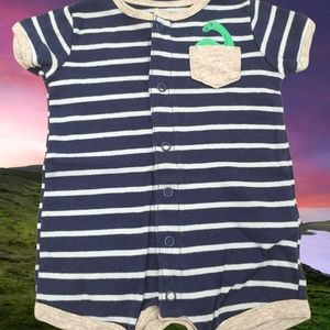 #1093 dino romper Carter 3 month